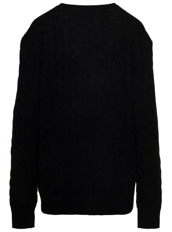 26FW 폴로 랄프로렌 케이블 니트 스웨터 710876762001 Black - POLO RALPH LAUREN