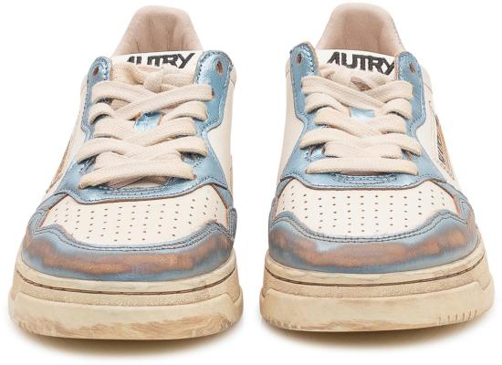 26SS 오트리 슈퍼 빈티지 메달리스트 로우 레더 스니커즈 AVLWMT12 WHITE - AUTRY