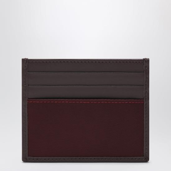 26SS 프라다 앤티크 레더 가죽 카드 지갑 앤티크 레더 가죽 카드 지갑 2MC0252DW3 Burgundy - PRADA