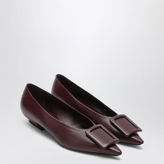 26FW 로저비비에 플랫 슈즈 RVW8244550091T Burgundy - ROGER VIVIER