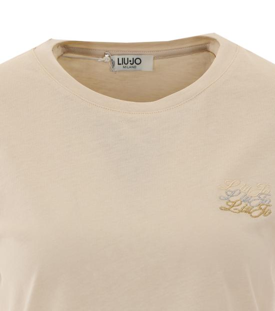 26FW 리우조 반팔 티셔츠 WF6348J6308 L9477 WHITE - LIU JO