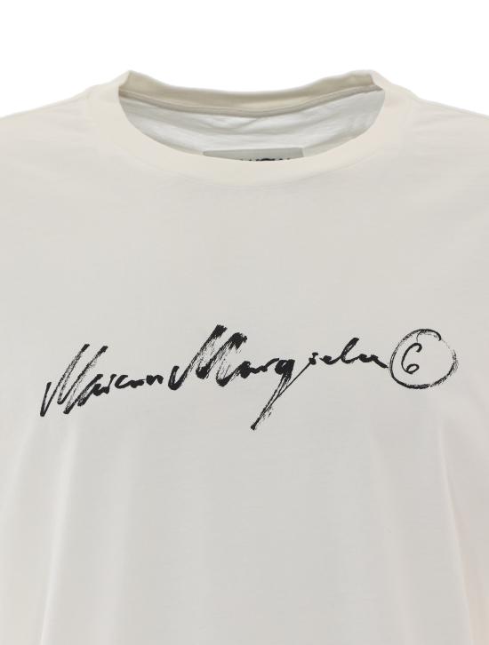 26FW MM6 메종마르지엘라 반팔 티셔츠 SH0GC0077 M20258101 White - MM6 MAISON MARGIELA