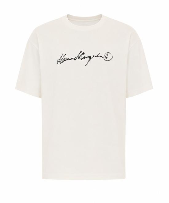 26FW MM6 메종마르지엘라 반팔 티셔츠 SH0GC0077 M20258101 White