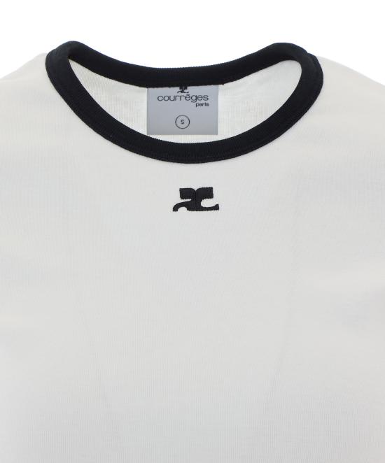 26FW 쿠레쥬 반팔 티셔츠 VESJTS017JS0070 0098 WHITE - COURREGES