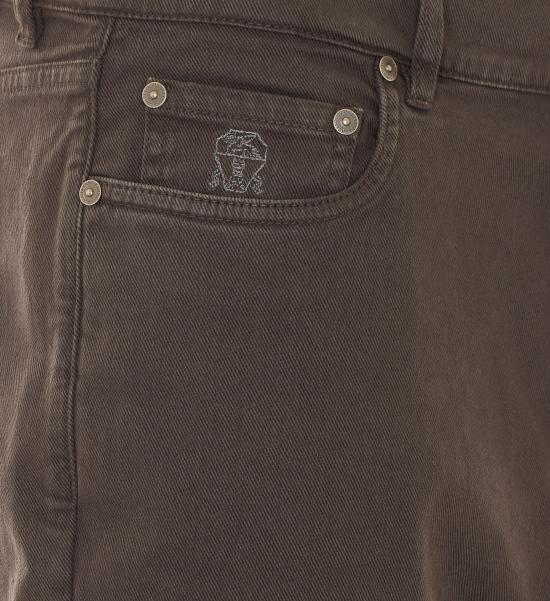 26FW 브루넬로 쿠치넬리 스트레이트 팬츠 M277PO2090 C7517 Brown - BRUNELLO CUCINELLI