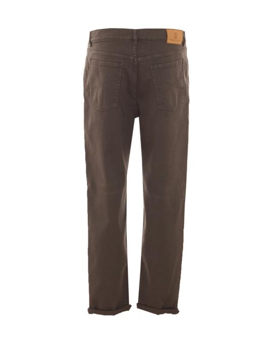 26FW 브루넬로 쿠치넬리 스트레이트 팬츠 M277PO2090 C7517 Brown - BRUNELLO CUCINELLI