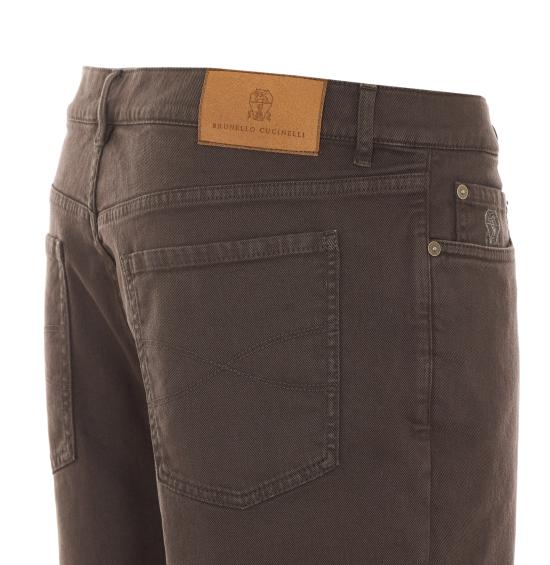 26FW 브루넬로 쿠치넬리 스트레이트 팬츠 M277PO2090 C7517 Brown - BRUNELLO CUCINELLI