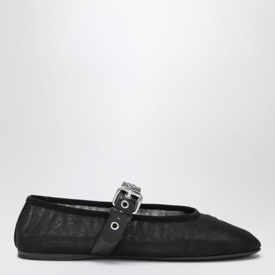 26FW 미우미우 플랫 슈즈 5F373E005099 Black
