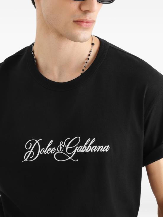 26FW 돌체앤가바나 반팔 티셔츠 G8PT1ZG7P9K N0000 NERO - DOLCE & GABBANA