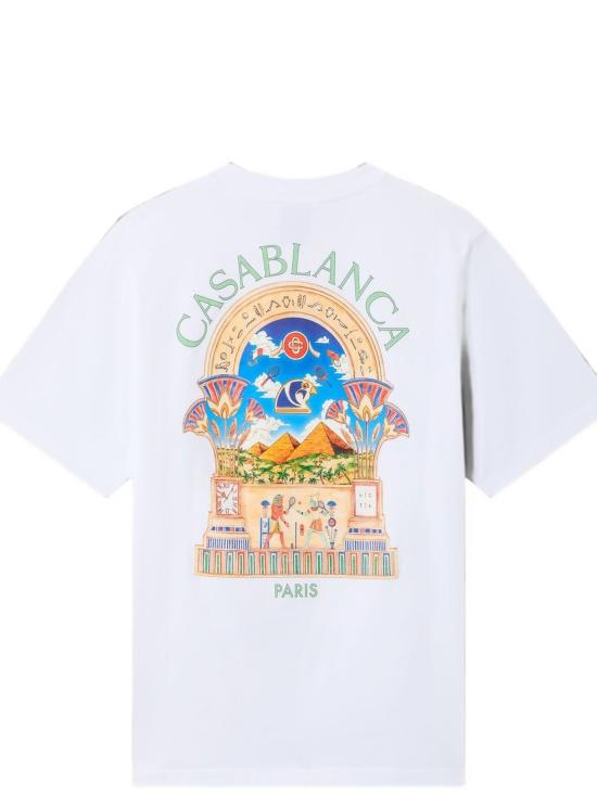 26FW 카사블랑카 반팔 티셔츠 MPF26JTS00108 WHITE - CASABLANCA