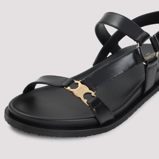 26FW 셀린느 카프스킨 트리옹프 모드 샌들 362225042C 38NO BLACK - CELINE