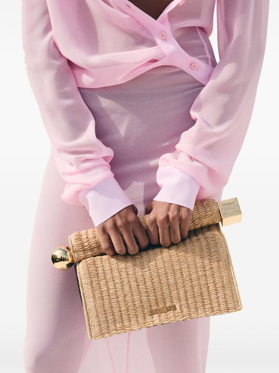26SS 자크뮈스 클러치/파우치 BAW00356AW00603 1FY NATURLBLCK - JACQUEMUS