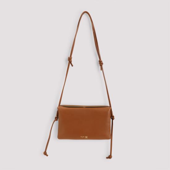 26FW 셀린느 트리오 플랩백 스무스 램스킨 10P862O86 GFY5 SOFTTAN - CELINE