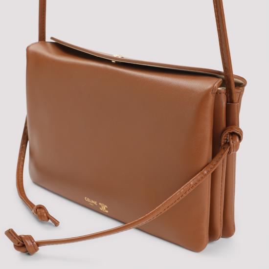 26FW 셀린느 트리오 플랩백 스무스 램스킨 10P862O86 GFY5 SOFTTAN - CELINE