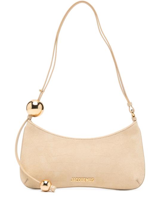26SS 자크뮈스 르 비주 펄 베디드 숄더백 BAW00057AC07A17 BEIGE