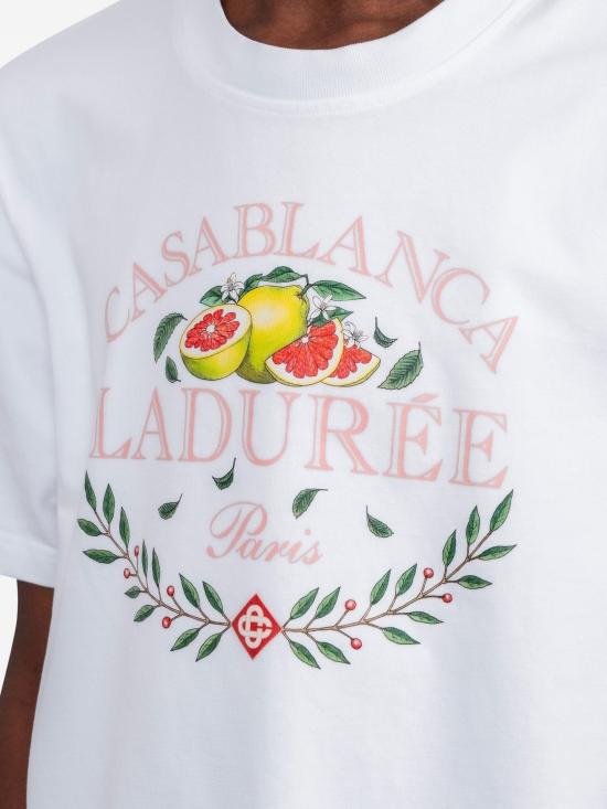 26FW 카사블랑카 반팔 티셔츠 UPF26JTS001016E WHITE - CASABLANCA