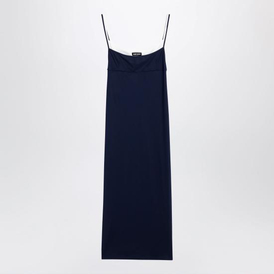 26FW 미우미우 스트레치 저지 미디드레스 MF6436OOO122R Blue
