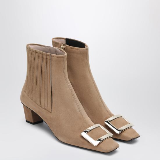 26FW 로저비비에 벨 비비에 벨벳 펌프스 RVW00630330HR0 Beige - ROGER VIVIER