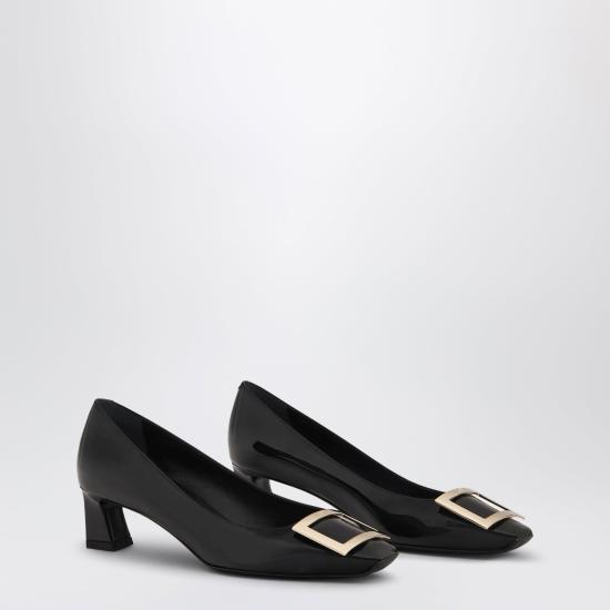 26FW 로저비비에 트럼펫 메탈 버클 펌프스 RVW44815280D1P Black - ROGER VIVIER