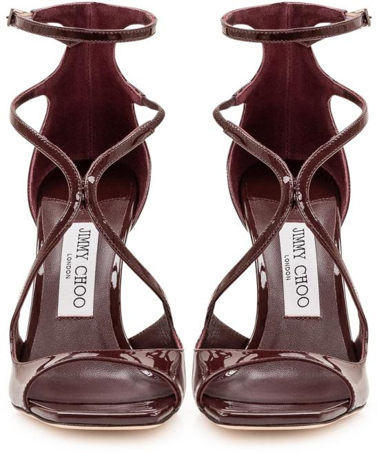 26FW 지미추 샌들 J000178790DEEPMERLOT BROWN - JIMMY CHOO