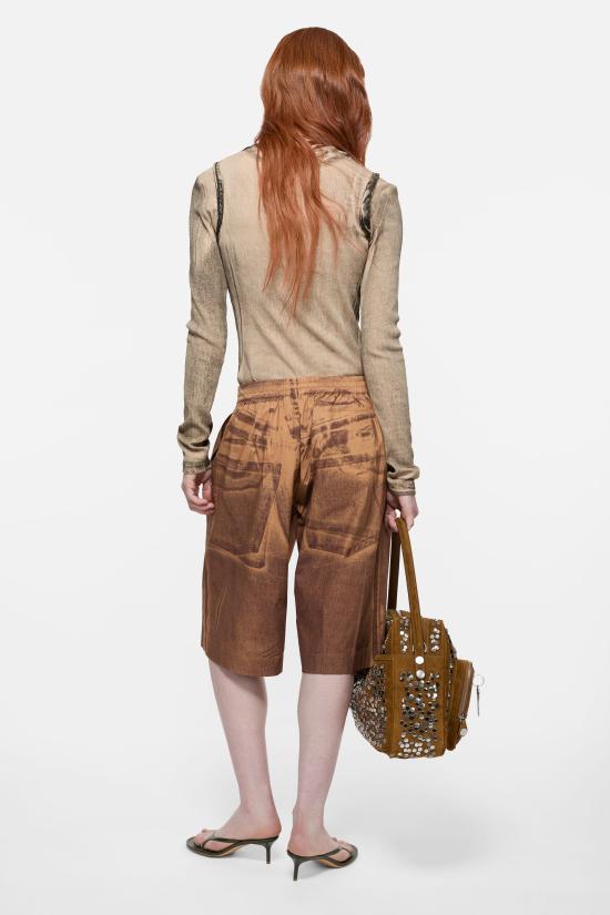 26FW 아크네 스튜디오 레이어드 프린트 롱슬리브 탑 레이어드 프린트 롱슬리브 탑 AL0531 AC0 - ACNE STUDIOS