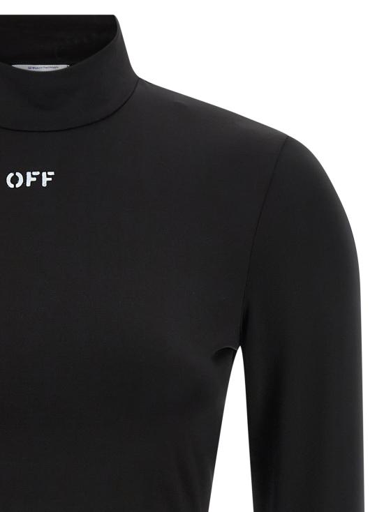 26FW 오프화이트 긴팔 티셔츠 2FB00628TW003W003 Black - OFF WHITE