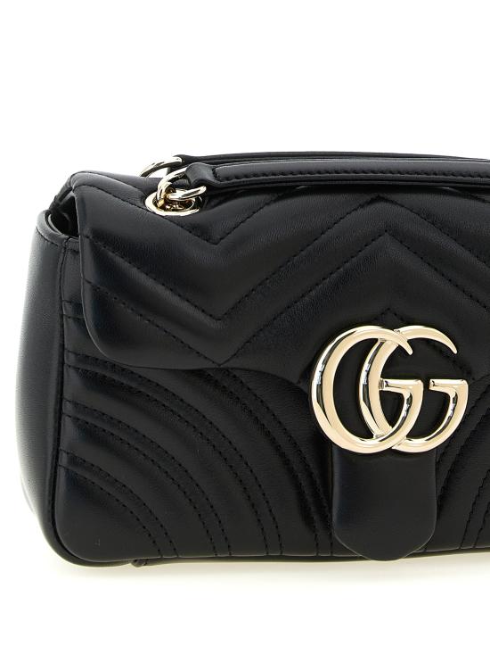 26FW 구찌 GG 마몽 스몰 숄더백 837280AAE381000 Black - GUCCI