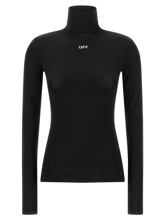 26FW 오프화이트 터틀넥 2FB00682TW003W003 Black