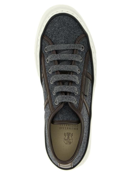 26FW 브루넬로 쿠치넬리 스니커즈 MZ38G3328PC004 Gray - BRUNELLO CUCINELLI