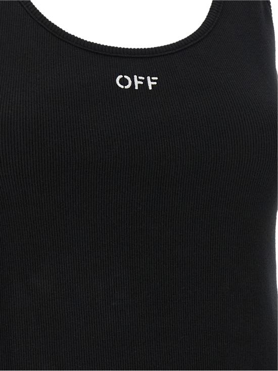 26FW 오프화이트 민소매 티셔츠 2FA00672TW003W003 Black - OFF WHITE