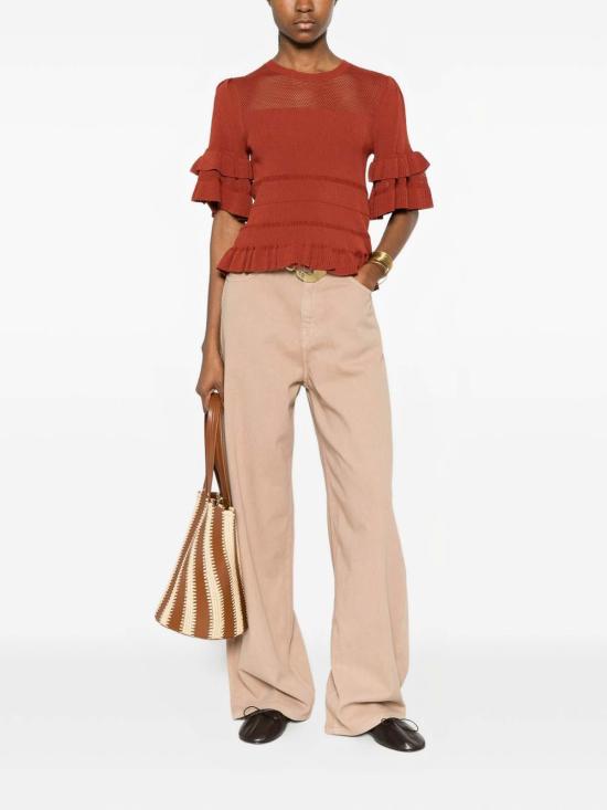26SS 트윈셋 반팔 티셔츠 261TT302113332 Brown - TWINSET