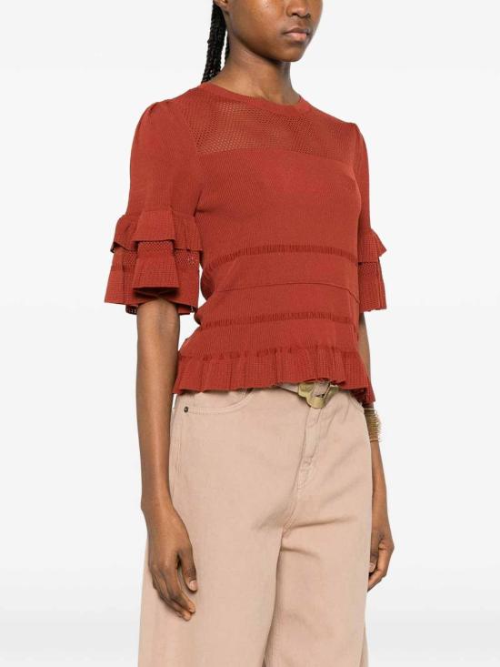 26SS 트윈셋 반팔 티셔츠 261TT302113332 Brown - TWINSET