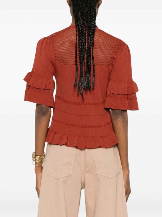 26SS 트윈셋 반팔 티셔츠 261TT302113332 Brown - TWINSET