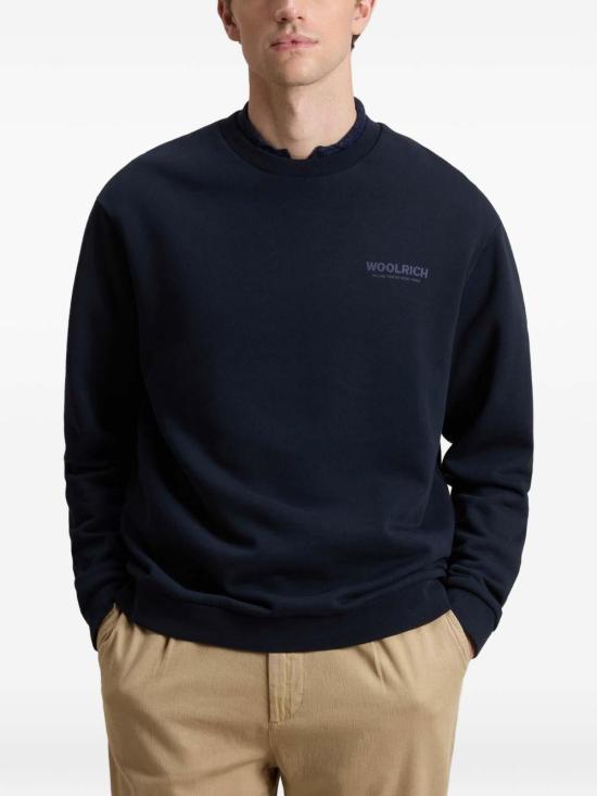 26SS 울리치 긴팔 티셔츠 CFWOSW2032MRUT53773989 Blue - WOOLRICH