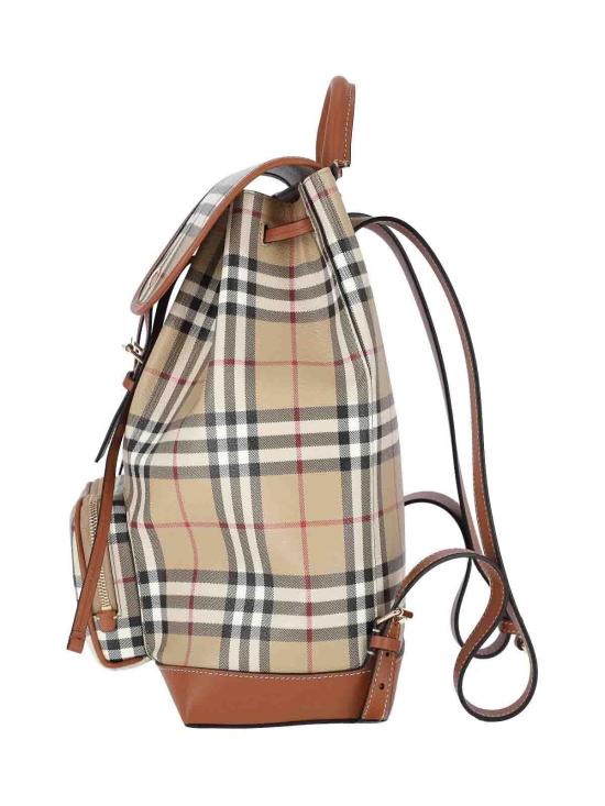 26SS 버버리 체크 캔버스 백팩 8109797A9534 Beige - BURBERRY
