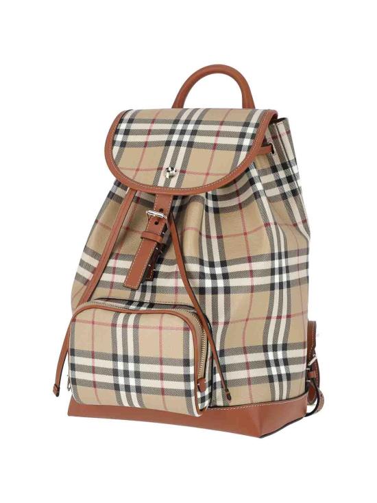 26SS 버버리 체크 캔버스 백팩 8109797A9534 Beige - BURBERRY
