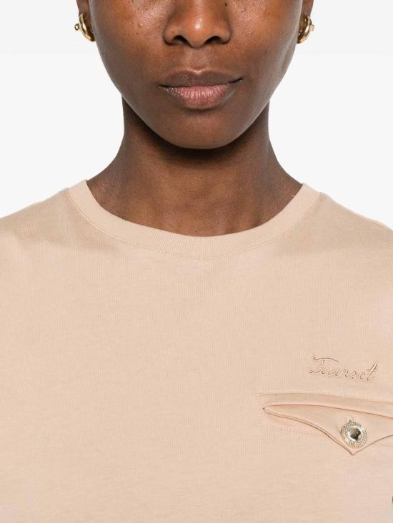 26SS 트윈셋 반팔 티셔츠 261TT220012145 Beige - TWINSET