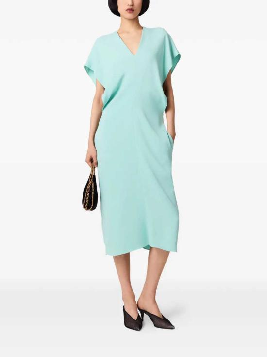 26FW 스텔라 맥카트니 미디 원피스 6A05613IU303 3902 AQUAMARINE - STELLA MCCARTNEY