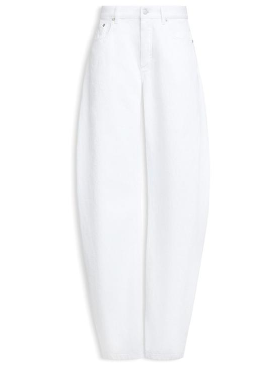 26FW 알라이아 데님 팬츠 AA9P1280D027D 000 WHITE