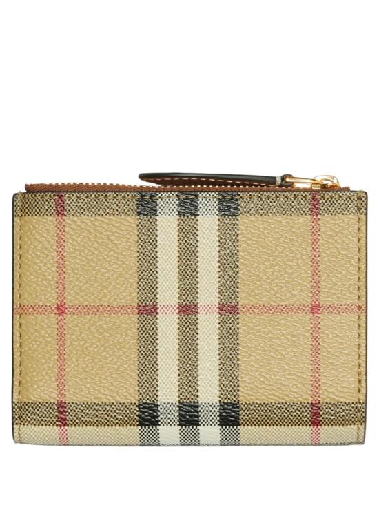 26FW 버버리 체크 숏 월렛 8109807 A9534 BROWN - BURBERRY
