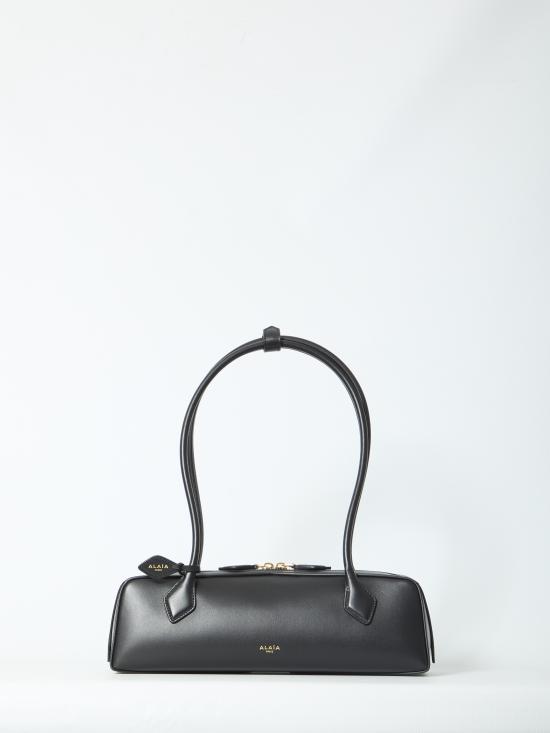 26FW 알라이아 르 테켈 미디움 레더 숄더백 AA1S06033I061 999 BLACK