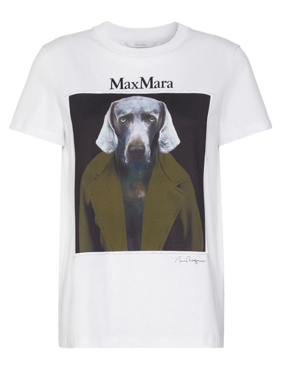 26FW 막스마라 반팔 티셔츠 MXMCALCA 010 WHITE