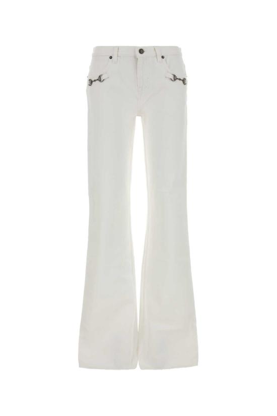 26FW 구찌 스트레이트 팬츠 872605XDDFX 9000 WHITE