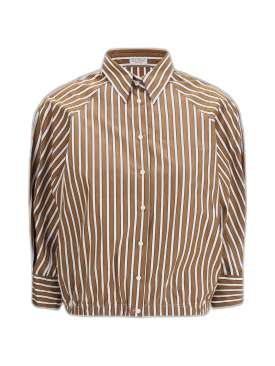 26SS 브루넬로 쿠치넬리 셔츠 MH749NA906 C003 STRIPPED - BRUNELLO CUCINELLI