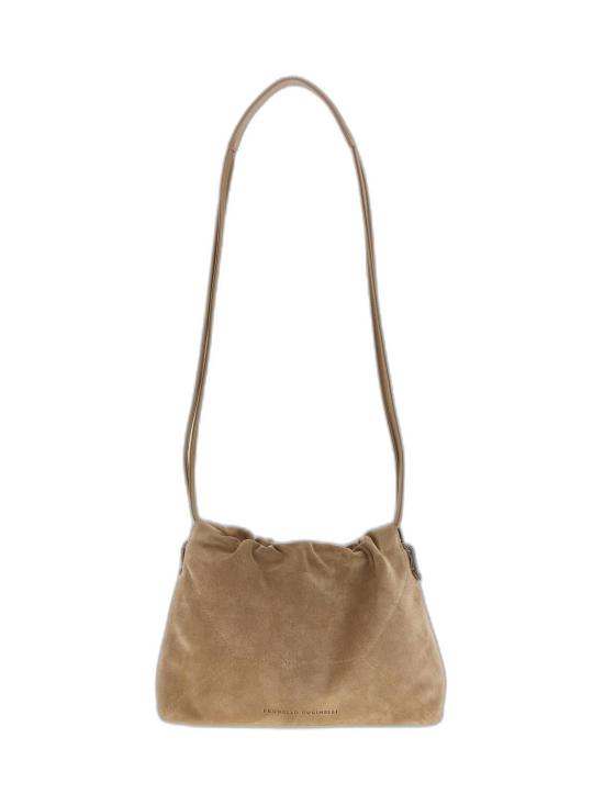 26SS 브루넬로 쿠치넬리 스웨이드 BC 듀오 파우치 백 MBDLD2808 C2767 BEIGE O TAN
