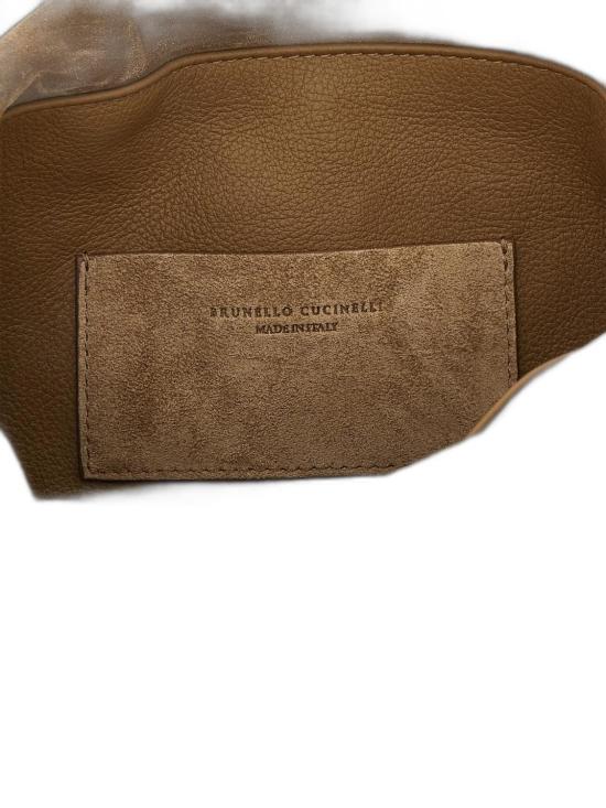 26SS 브루넬로 쿠치넬리 스웨이드 BC 듀오 파우치 백 MBDLD2808 C2767 BEIGE O TAN - BRUNELLO CUCINELLI