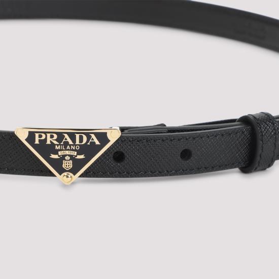 26FW 프라다 레귤러 벨트 1CC621053 F0002 BLACK - PRADA