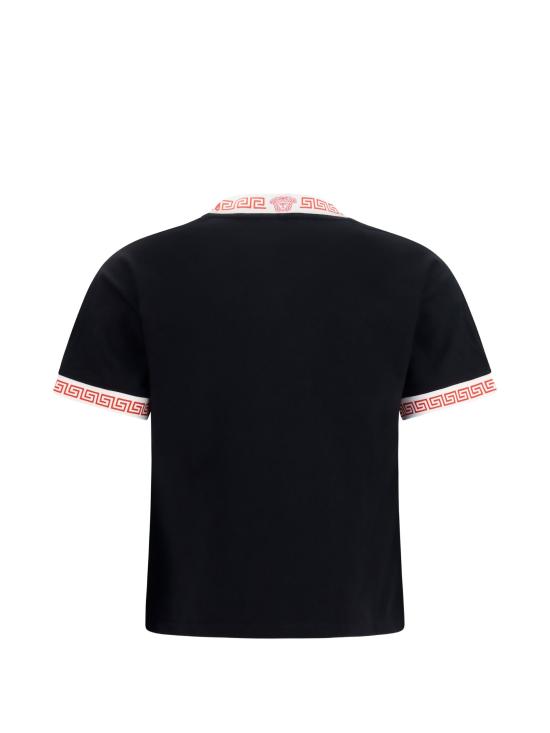 26FW 베르사체 반팔 티셔츠 10259891A18712 1B000 BLACK - VERSACE