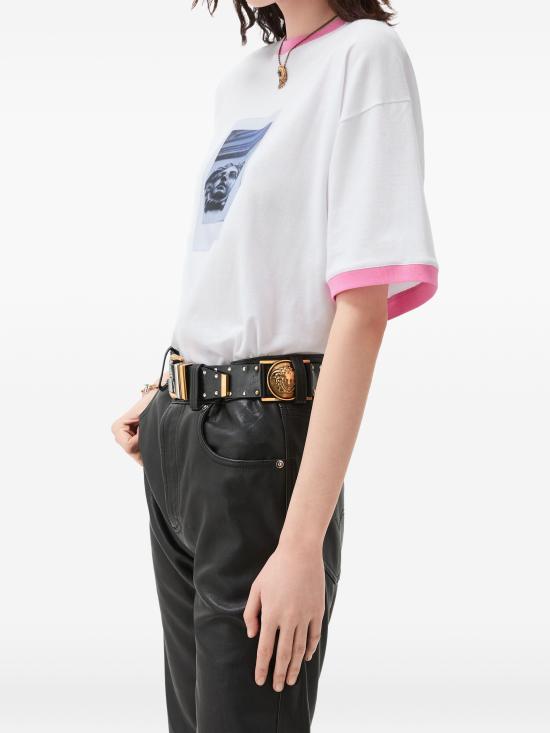 26FW 베르사체 반팔 티셔츠 10260961A18733 2W9J0 WHITE - VERSACE