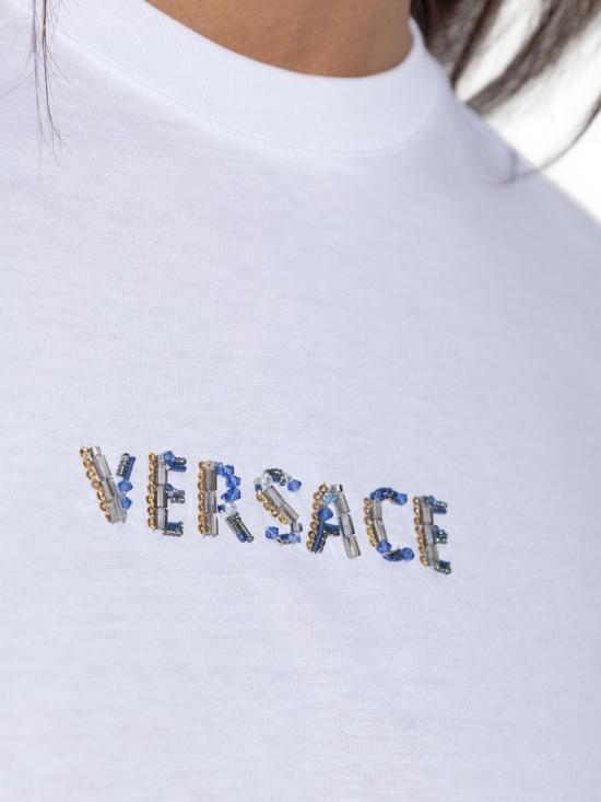 26FW 베르사체 반팔 티셔츠 10259731A18690 1W000 WHITE - VERSACE